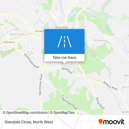 Glendale Close map