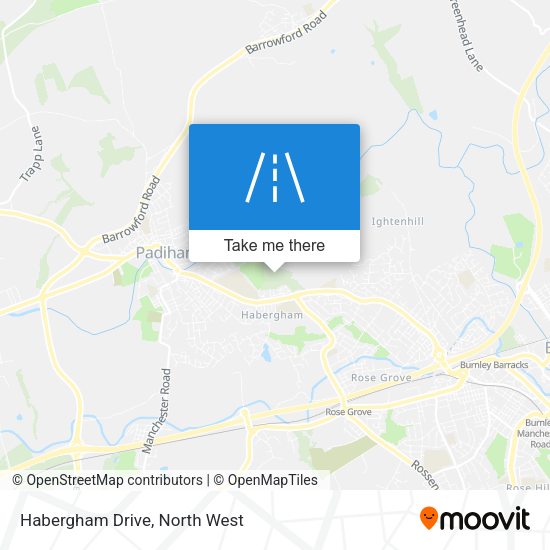 Habergham Drive map