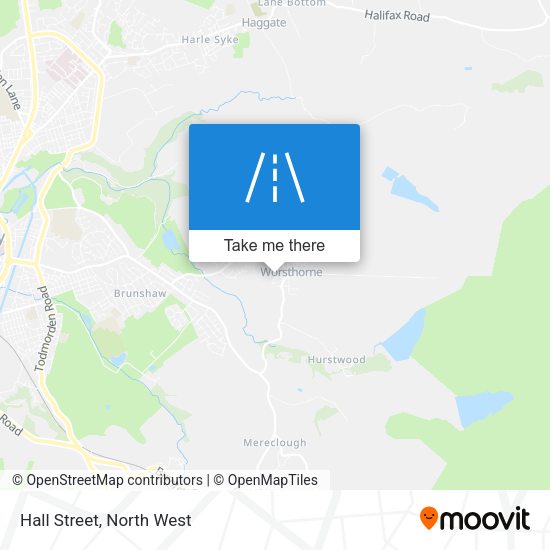 Hall Street map