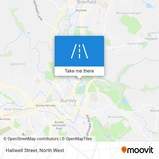 Hallwell Street map
