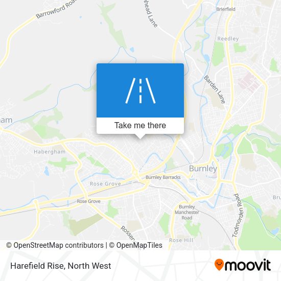 Harefield Rise map