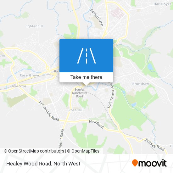 Healey Wood Road map