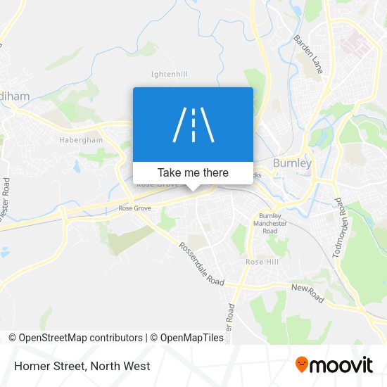 Homer Street map
