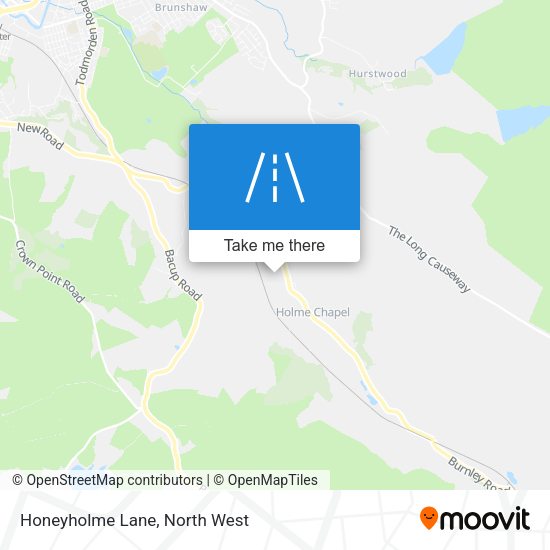 Honeyholme Lane map