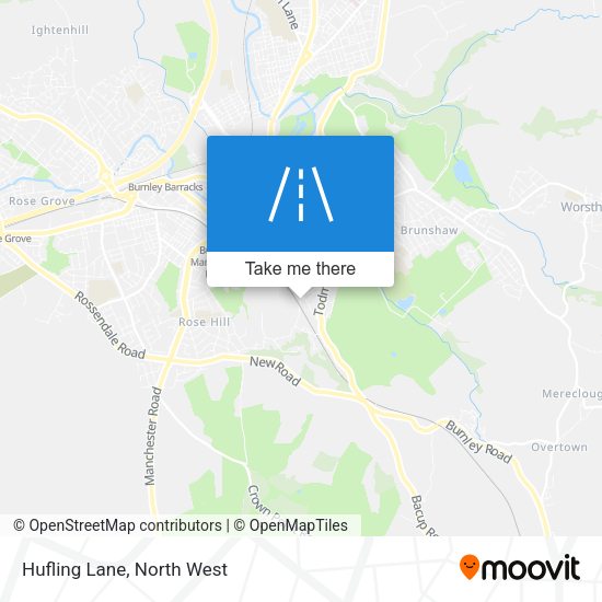 Hufling Lane map