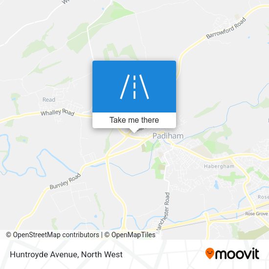 Huntroyde Avenue map