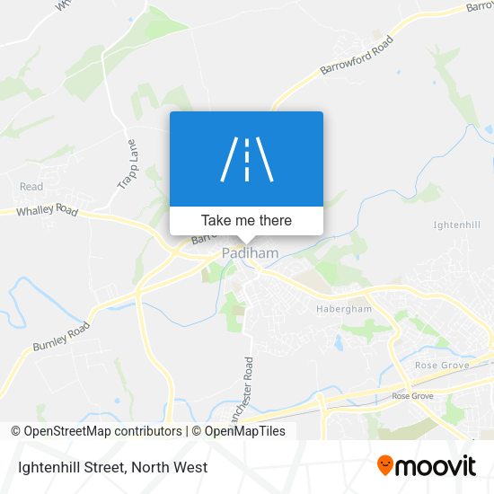 Ightenhill Street map