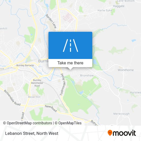 Lebanon Street map