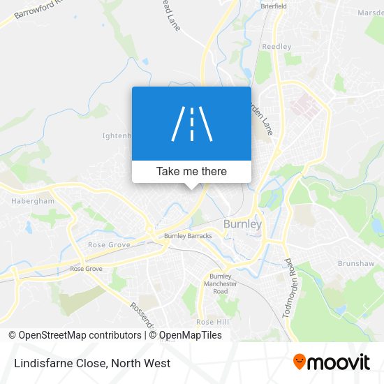 Lindisfarne Close map
