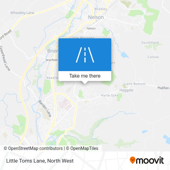 Little Toms Lane map
