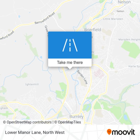 Lower Manor Lane map