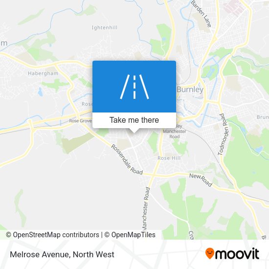 Melrose Avenue map