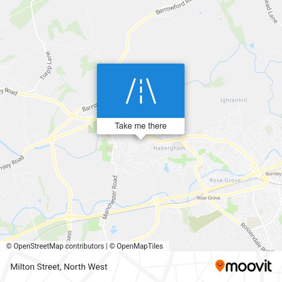 Milton Street map