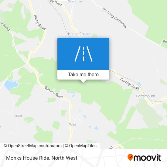 Monks House Ride map