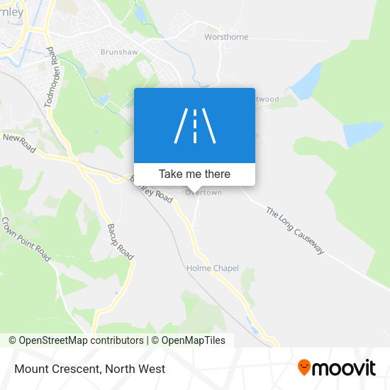 Mount Crescent map