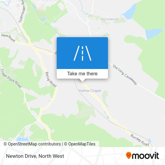 Newton Drive map
