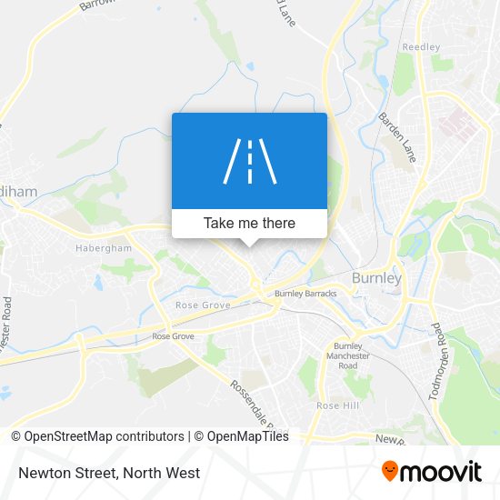 Newton Street map