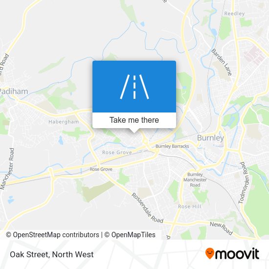 Oak Street map