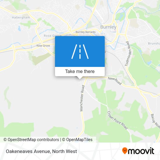 Oakeneaves Avenue map