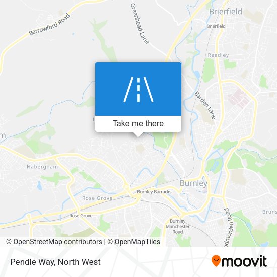 Pendle Way map