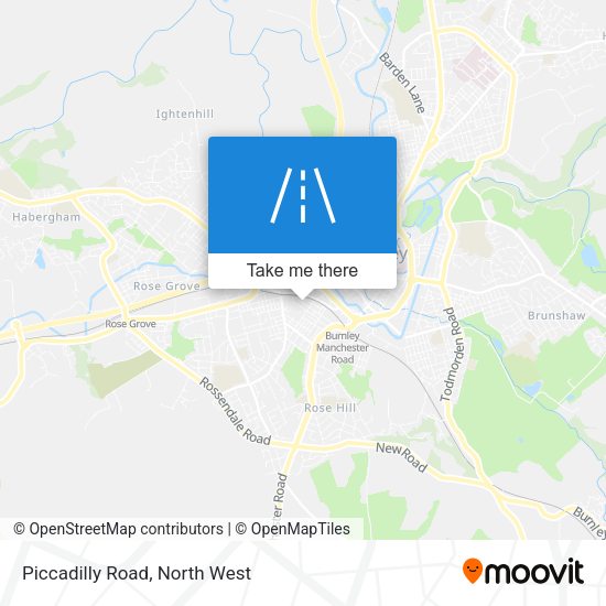Piccadilly Road map