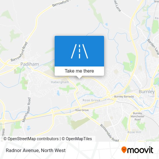 Radnor Avenue map