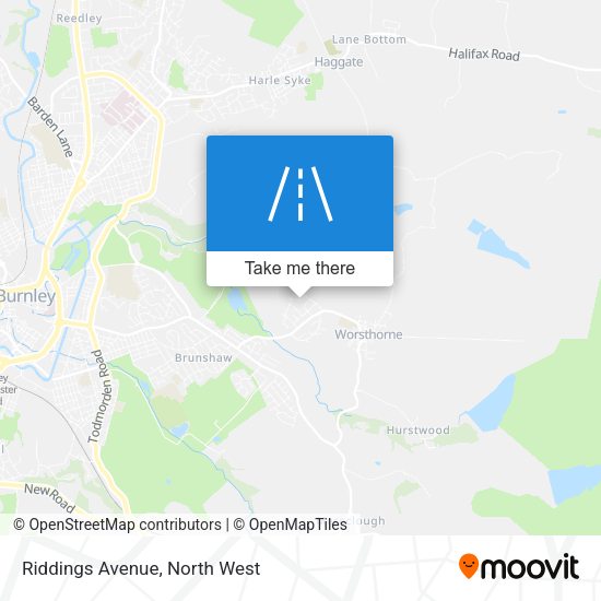 Riddings Avenue map