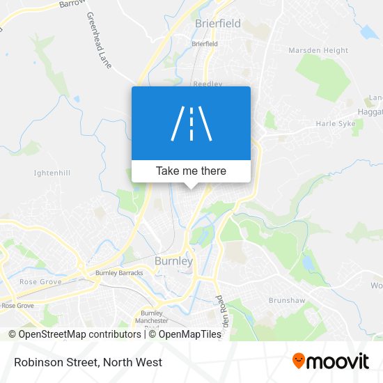 Robinson Street map