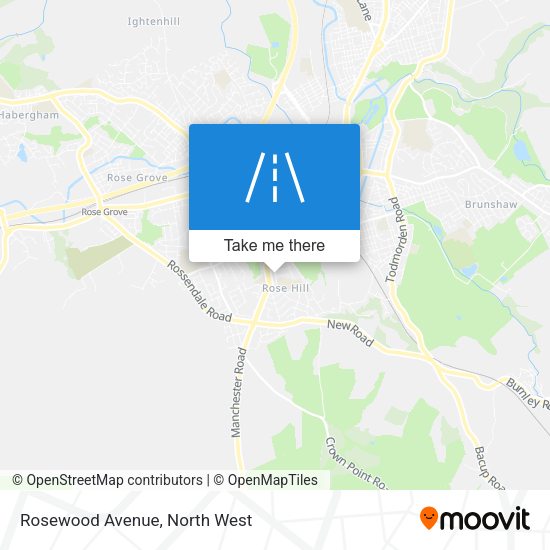 Rosewood Avenue map