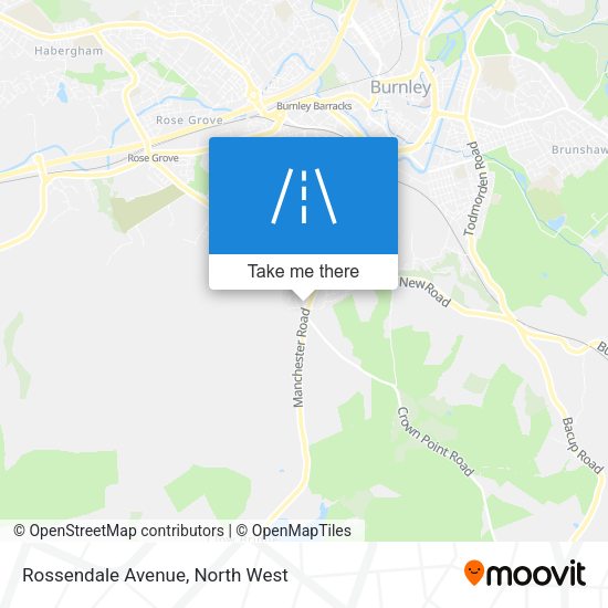 Rossendale Avenue map