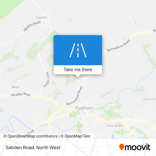 Sabden Road map