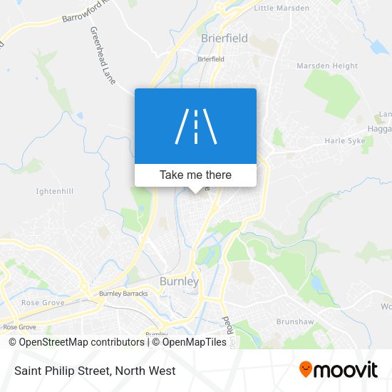 Saint Philip  Street map