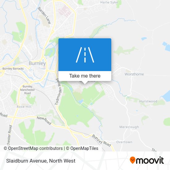 Slaidburn Avenue map