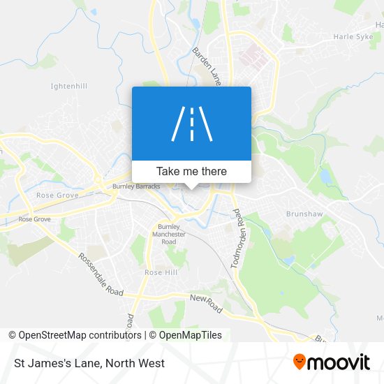 St James's Lane map