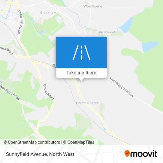 Sunnyfield Avenue map