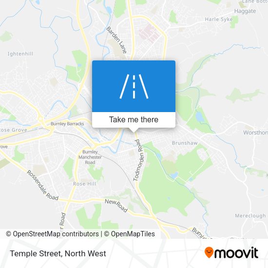 Temple Street map