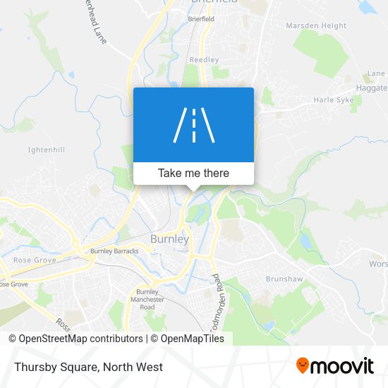 Thursby Square map