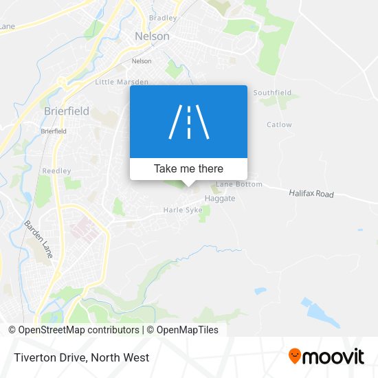 Tiverton Drive map