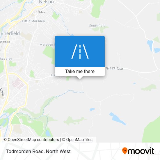 Todmorden Road map