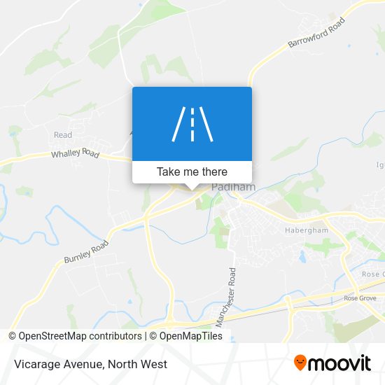 Vicarage Avenue map