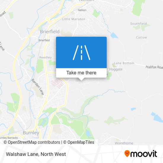 Walshaw Lane map
