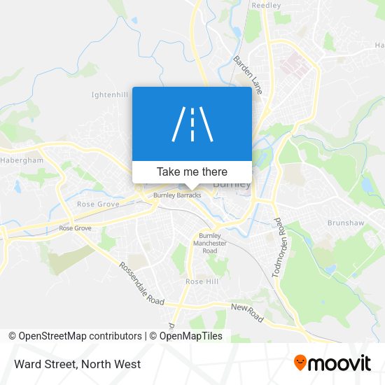 Ward Street map