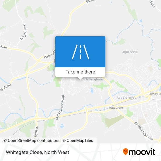 Whitegate Close map
