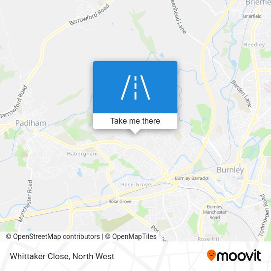 Whittaker Close map