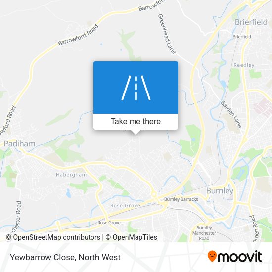 Yewbarrow Close map
