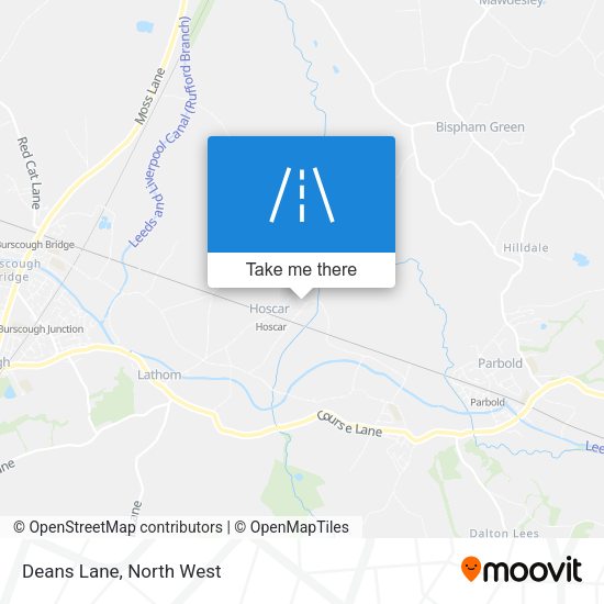 Deans Lane map