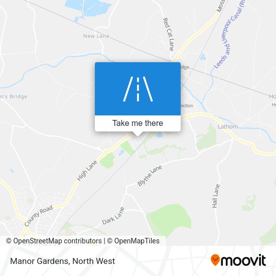Manor Gardens map