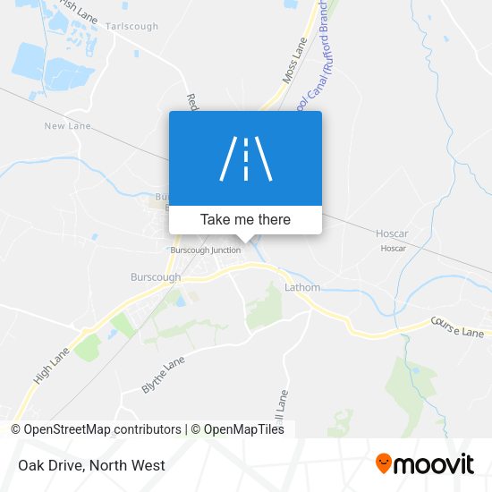 Oak Drive map