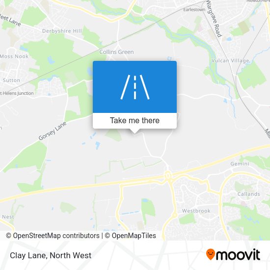 Clay Lane map