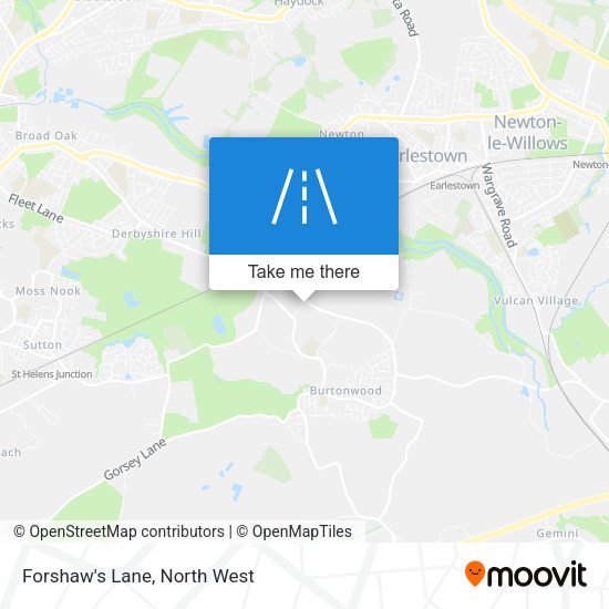 Forshaw's Lane map